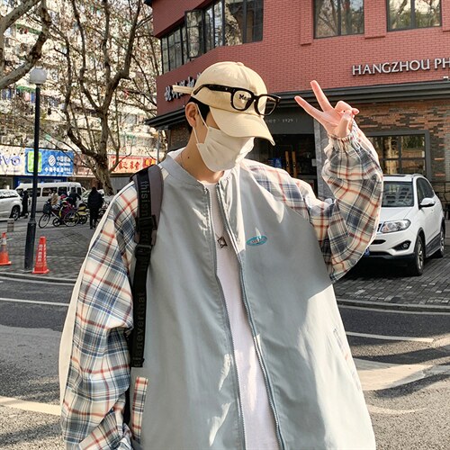 潮流夹克潮男春季棒球领夹克JK426P55，男装夹克，星座1116-2
