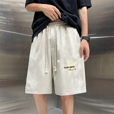 特P25控48品质夏麂皮绒休闲短裤休闲五分裤JDK3145，男装牛仔裤，电商B370