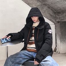 含潮牌冬季新款防水工装连帽羽绒服男DS-B293-A708，男装羽绒服，电商A306