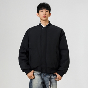 冬季clean纯色棒球服领棉服加厚短款棉衣 HZ8815-特P68不议价图片