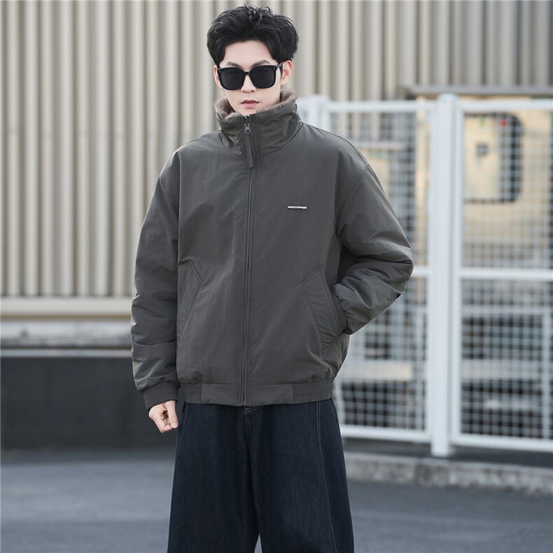 M-3XLB3539899P178绿2025新款男士冬季双面可穿座山雕棉服男,男装棉衣,电商B353