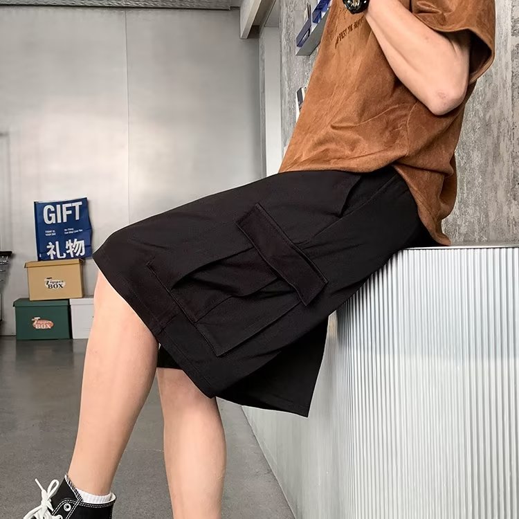工装短裤港风潮流大口袋痞帅2026夏季新款ins宽松五分裤K3719-P28,男装牛仔裤,星座412