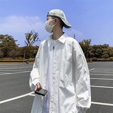 衬衫男短袖韩版潮流痞子帅文艺2026夏季新款ins宽松外套CY398-P32，男装衬衫，星座412-2
