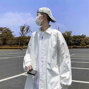 衬衫男短袖韩版潮流痞子帅文艺2026夏季新款ins宽松外套CY398-P32图片