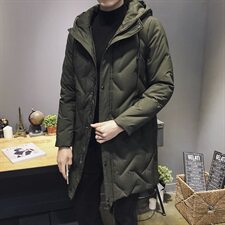 2021新款中长款羽绒服男士冬季加厚外套潮牌DS275T，男装羽绒服，电商A102