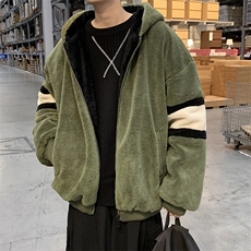 现货2021冬季羊羔绒外套ins加厚服韩版宽松chic衣W1749-P58，男装棉衣，星座512-4