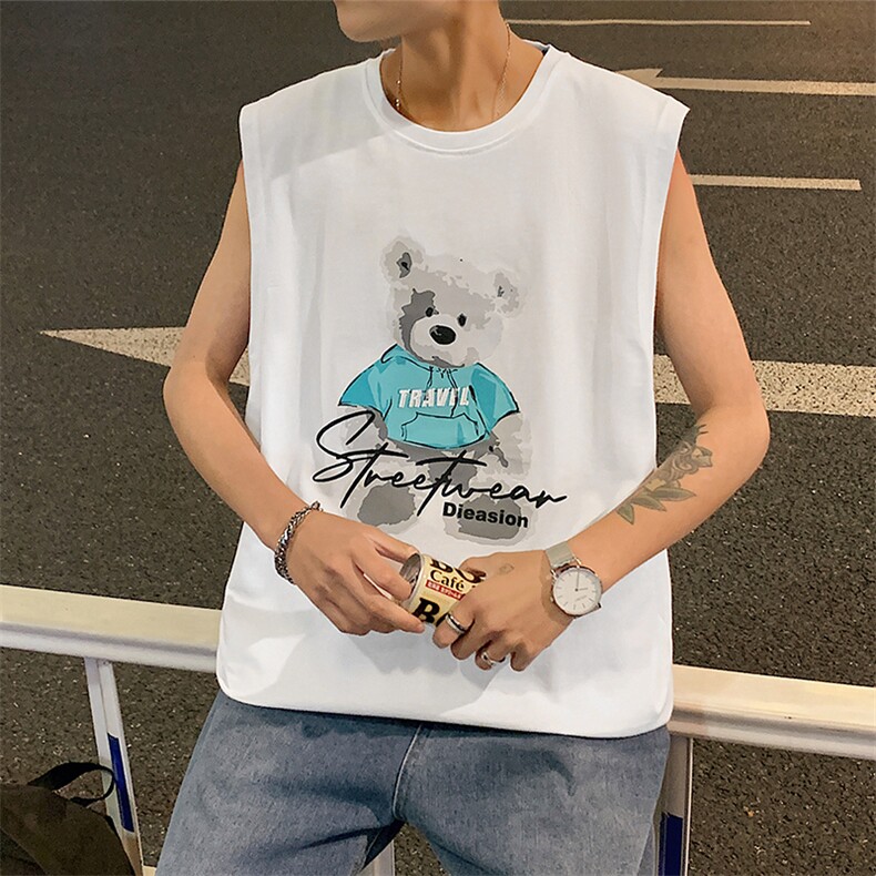 夏季港风宽松青少年休闲背心TC1116-P25图片
