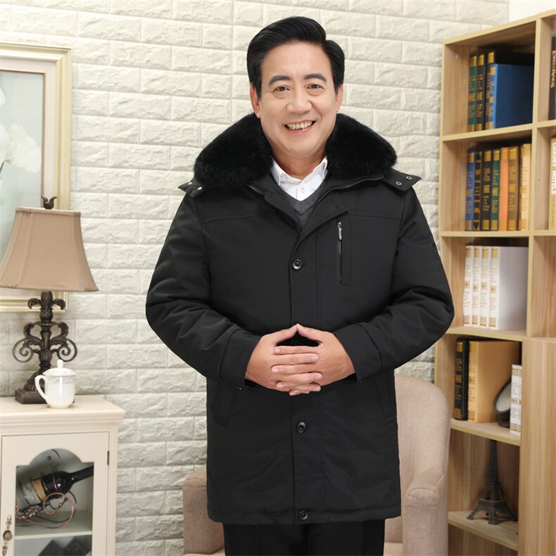 2020电商B247冬新款休闲保暖羽绒服真毛领可拆卸内里外套867-P300，男装羽绒服，电商B247