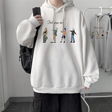 WY2043-P35纯棉连帽卫衣男大码运动帽衫宽松薄外套男，男装卫衣，电商A040