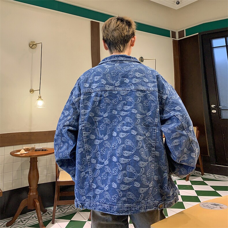 抖音直播供货2025春装新款牛仔夹克外套A158-JK205-P65,男装夹克,电商A158