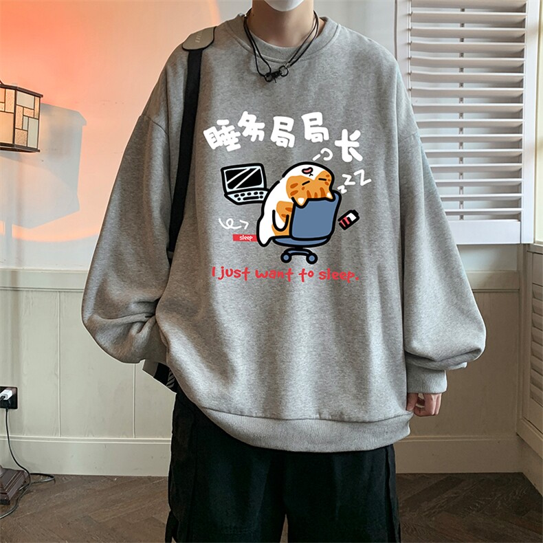 圆领卫衣男超大码胖子肥佬大号长袖t恤S6447-P28,男装卫衣,电商A040