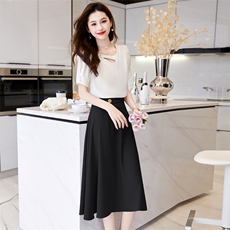 时尚套装女夏气质名媛洋气2024新款高级感高端职业半身裙两件套，女装套装/套裙，时尚俏佳人