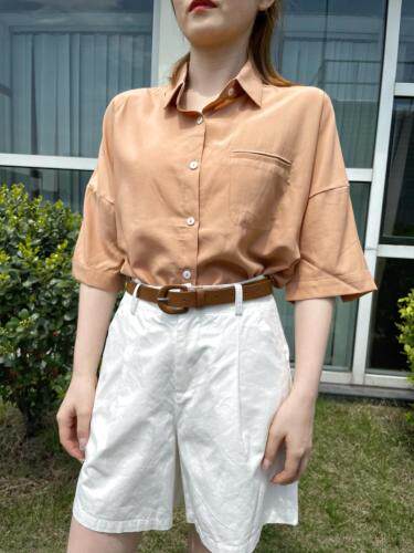 2021夏季新款天丝衬衫，女装衬衫，朗蔻