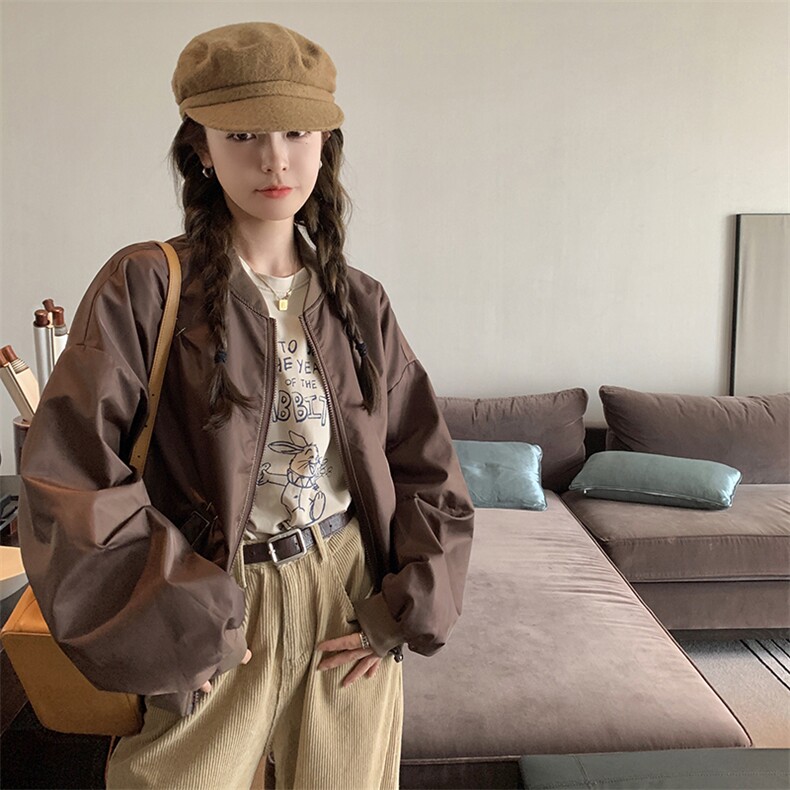 2023年秋季新款个性里内纯色短外套B190-82393-P125-K178,女装短外套,一九零