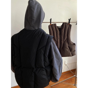 【有货】3361CC-特P68 线型分割棉服马甲男加厚V领保暖背心图片