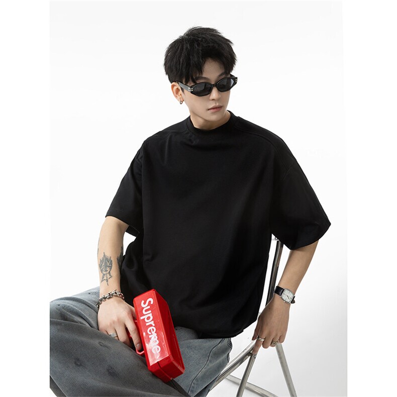 解构拼接短袖t恤男cp158-特p30,男装T恤,电商B371