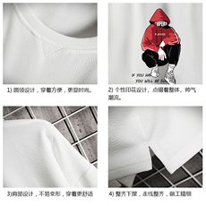Q11051-P30春夏季七分袖t恤男大码五分袖男短袖中袖网格挂拍，男装T恤，电商A040A