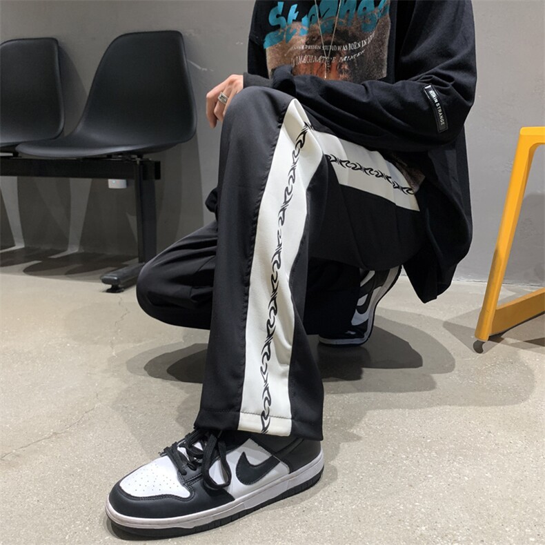 美式hiphop裤子高街潮ins休闲裤男夏季新款潮牌阔腿长裤K8816-p32,男装休闲裤,星座1008-2
