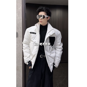 抖音冬季新款工装骑兵服拉链立领棉服男潮M218-P128 (网图）图片