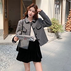 26新款现货大货已到店点点外套花苞裙套装6861-P175-K268，女装套装/套裙，2D034