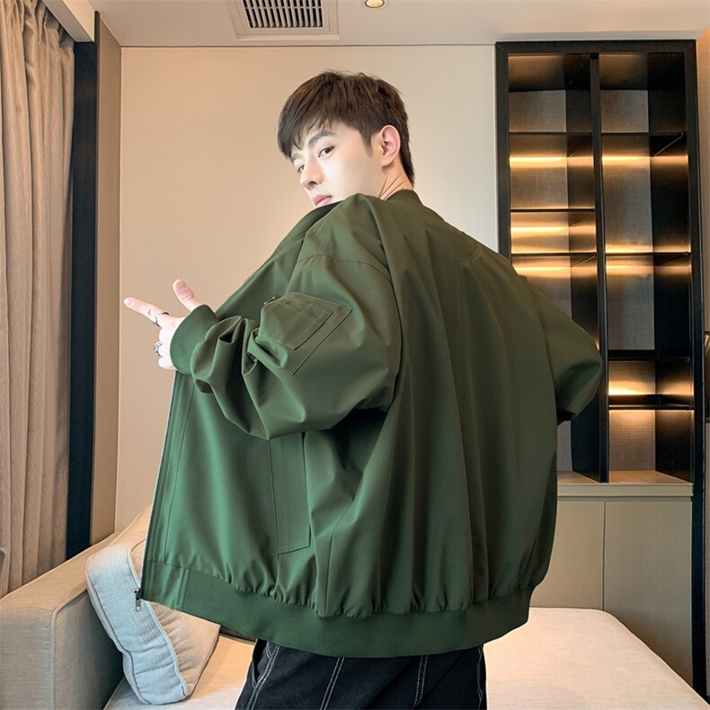 美式潮牌棒球服飞行员夹克潮流复古宽松休闲工装外套JK88-P78,男装夹克,星座308B-2