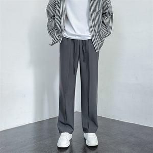 280克重磅垂感小西裤男春秋直筒休闲长裤217-2-K23042-P48图片