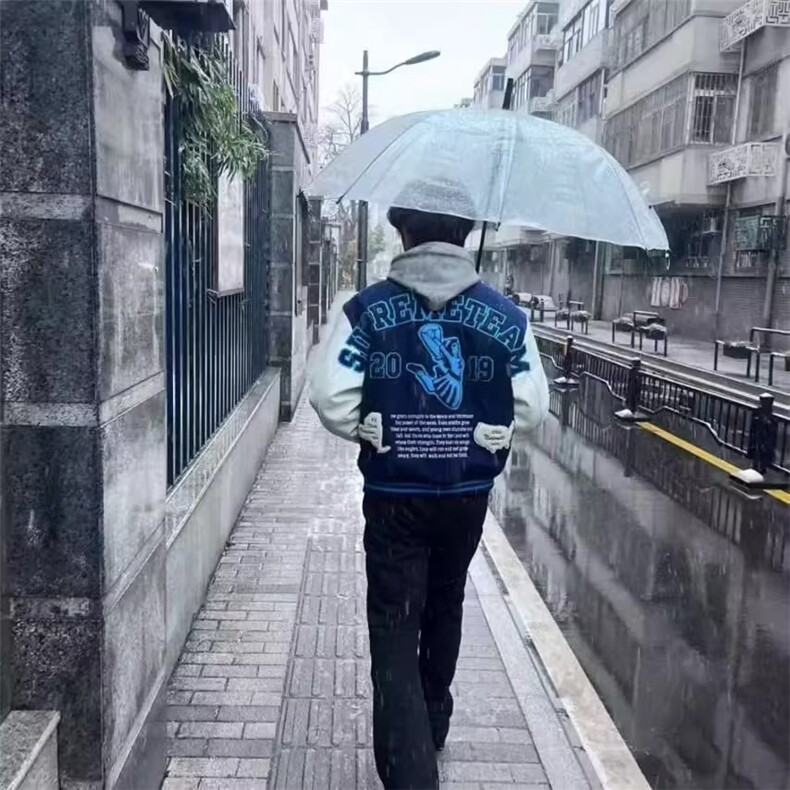 网图春秋新款棒球服美式字母印花vibe潮流棒球服夹克外套男女,男装夹克,星座410-7