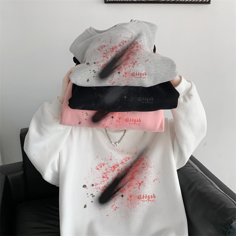华棉内景秋冬重磅宽松卫衣男圆领内搭WY00206,男装卫衣,电商B316