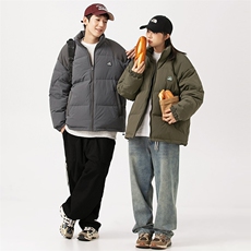 外27-2日系拼接胸口贴标羽绒服90白鸭绒(新标)YR02-P235，男装羽绒服，新杭派外27-2