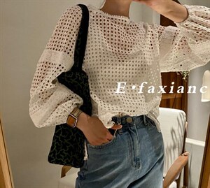 【现货】镂空上衣均码图片