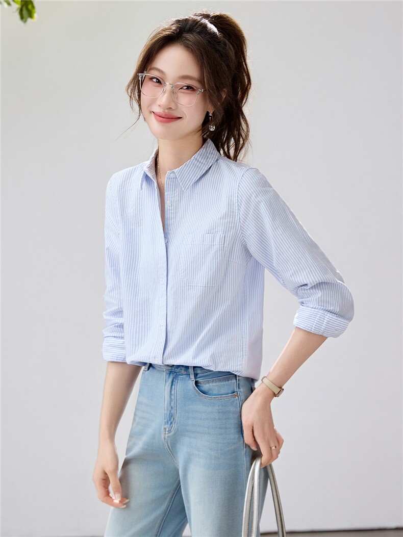 2026春夏新款白色衬衫女宽松显瘦通勤百搭衬衣韩系简约温柔气质,女装衬衫,艾米