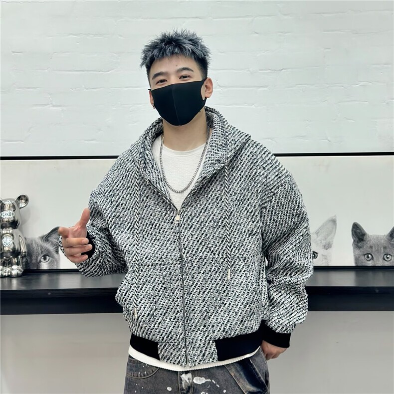 J500-P59港风超好看小香风棒球服女春秋短款高级感，女装职业装，电商B323A