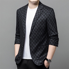 Y6623钱塘2020-2时尚休闲简约百搭中青年男士秋季西服外套P145，男装西服，钱塘207-2