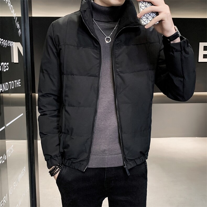 店主风棉衣男 2024冬季新款纯色修身跑量立领棉服外套MY2382-p125图片