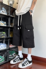 特批P32无差价2025夏季休闲大口袋拼接大码工装七分休闲裤男K5785，男装休闲裤，电商A001