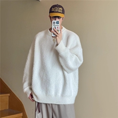 1506/QL0170/P54毛衣男士秋毛绒针织衫宽松休闲慵懒风软糯线衣，男装针织衫/毛衣，星座1506