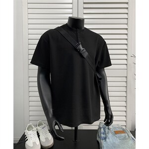 2026男装250克夏季亨利领宽松短袖T恤夏装半袖打底衫S398特P16，男装T恤，电商A233-1