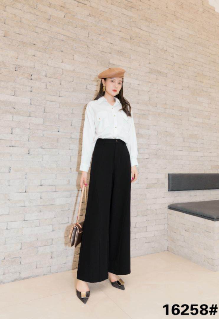 16258#?裙裤 腰头简约点缀?复古碰撞优雅? 裤身立体，其它，都市米兰