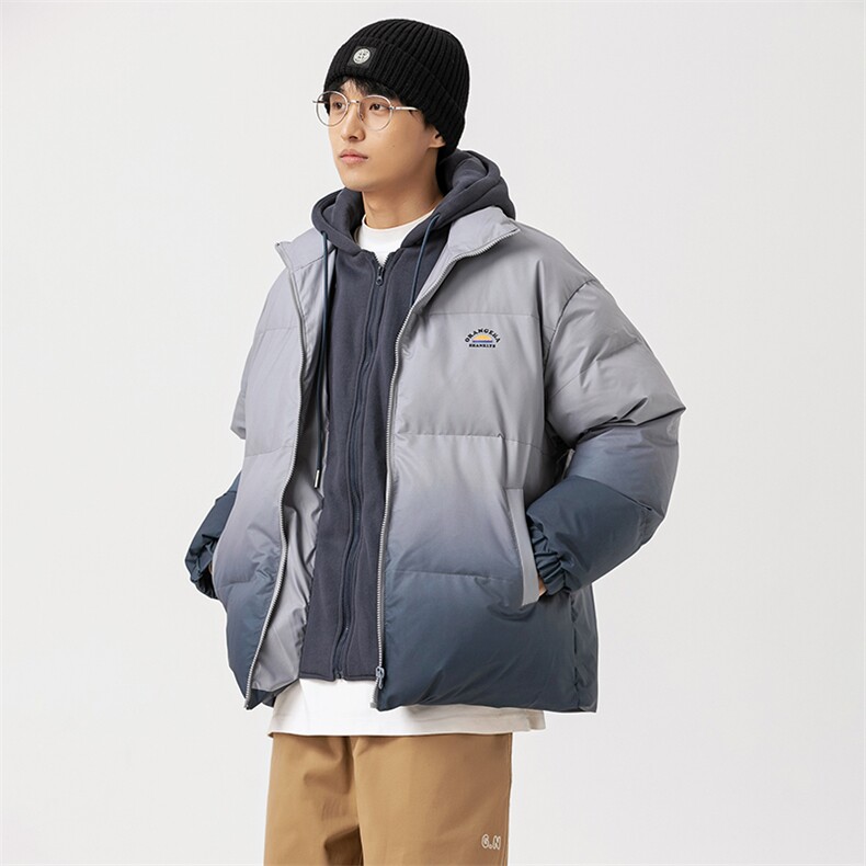 2026冬季新款男日系潮牌渐变连帽宽松休闲棉服加厚外套MY366-F188图片