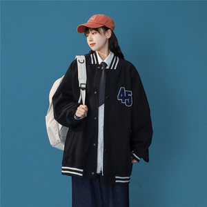 25新款中性棒球领简约男女同款夹克上衣外套JK328/P90/138图片