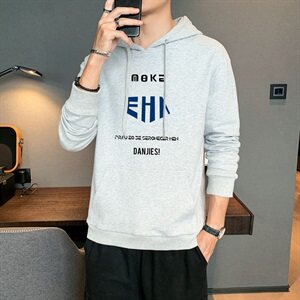 连帽卫衣男春秋季韩版青少年运动休闲潮流衣服DF173T图片