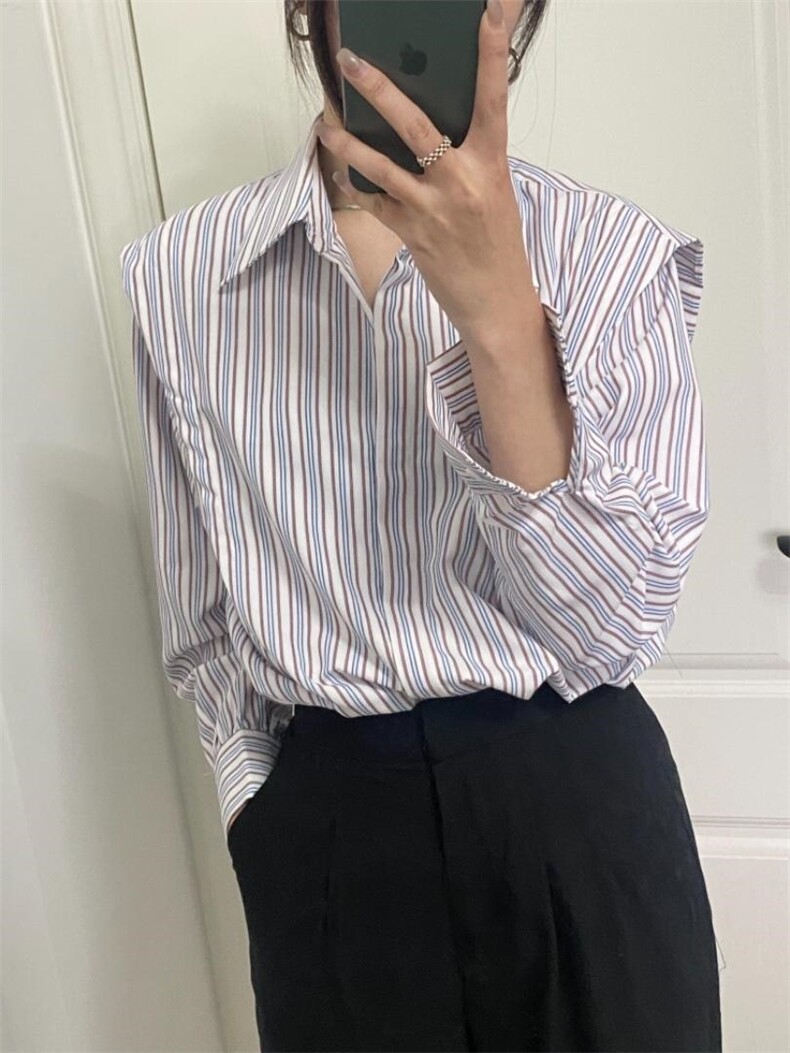 条纹金典款衬衫,女装衬衫,WW9