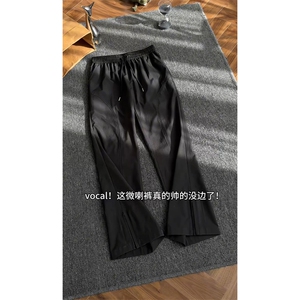 2026 春季新款 内景斜切拉链微喇长裤M-5XL HK26012-特P20图片