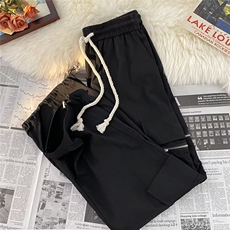 美式高街阔腿工装裤男款春秋季复古休闲潮牌宽松直筒裤K02801-P45，男装休闲裤，星座308B-2