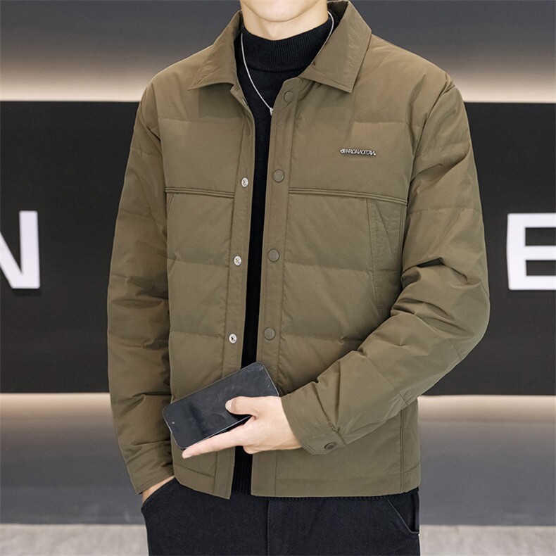 2025标50鸭绒带报告男士羽绒服图片