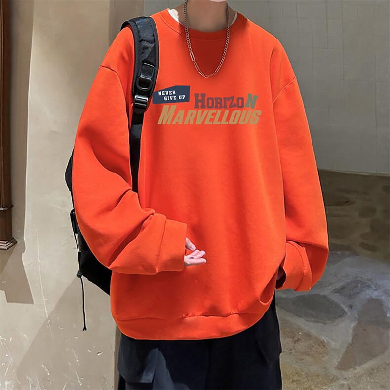 控38简约帅气百搭长袖t恤男大码卫衣T4384-P25加绒款-P35,男装卫衣,电商A040