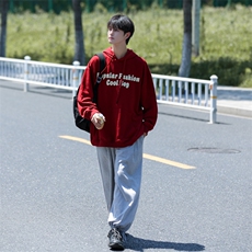 2025秋季日系cityboy连帽卫衣慵懒风上衣618A-WY25-P45控65，男装卫衣，星座914-4