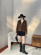 短款毛呢外套，女装毛呢外套，中广青青