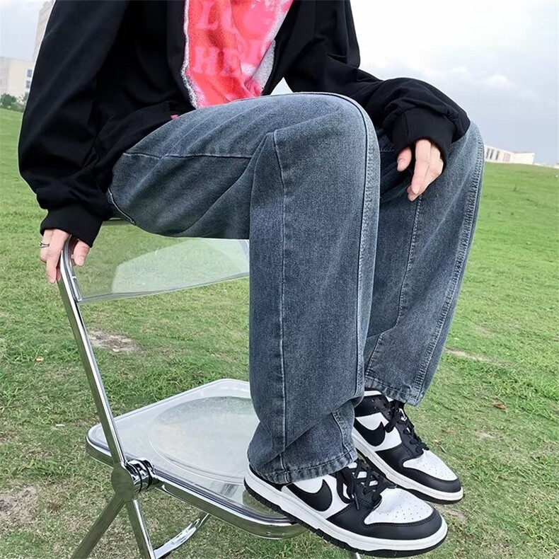 美式牛仔裤男春秋新款休闲直筒裤N964P40,男装牛仔裤,星座1116-2