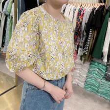 花小衫两个颜色ML，女装，欧诗尚